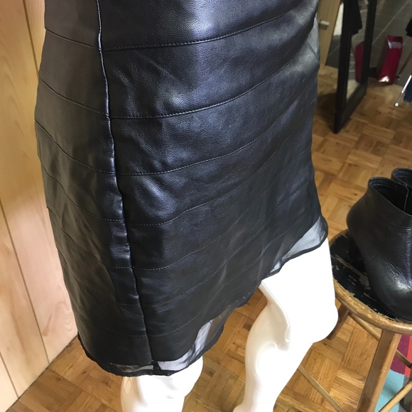 Piperlime Faux Leather Skirt - Picture 2 of 3